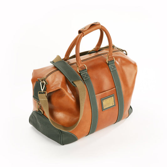 Fuente The OpusX Society Italian Leather Duffle Bag - Olive