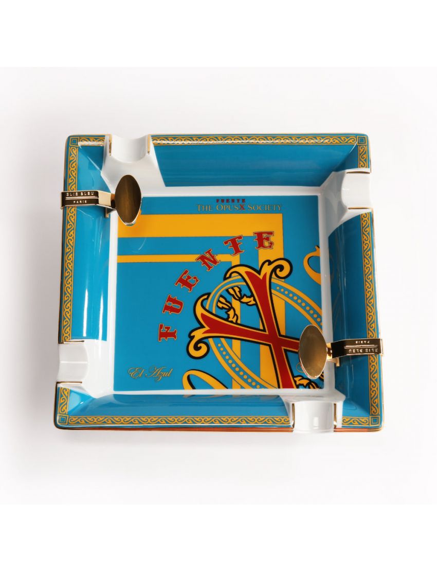 Fuente The OpusX Society Elie Bleu Azul Ashtray
