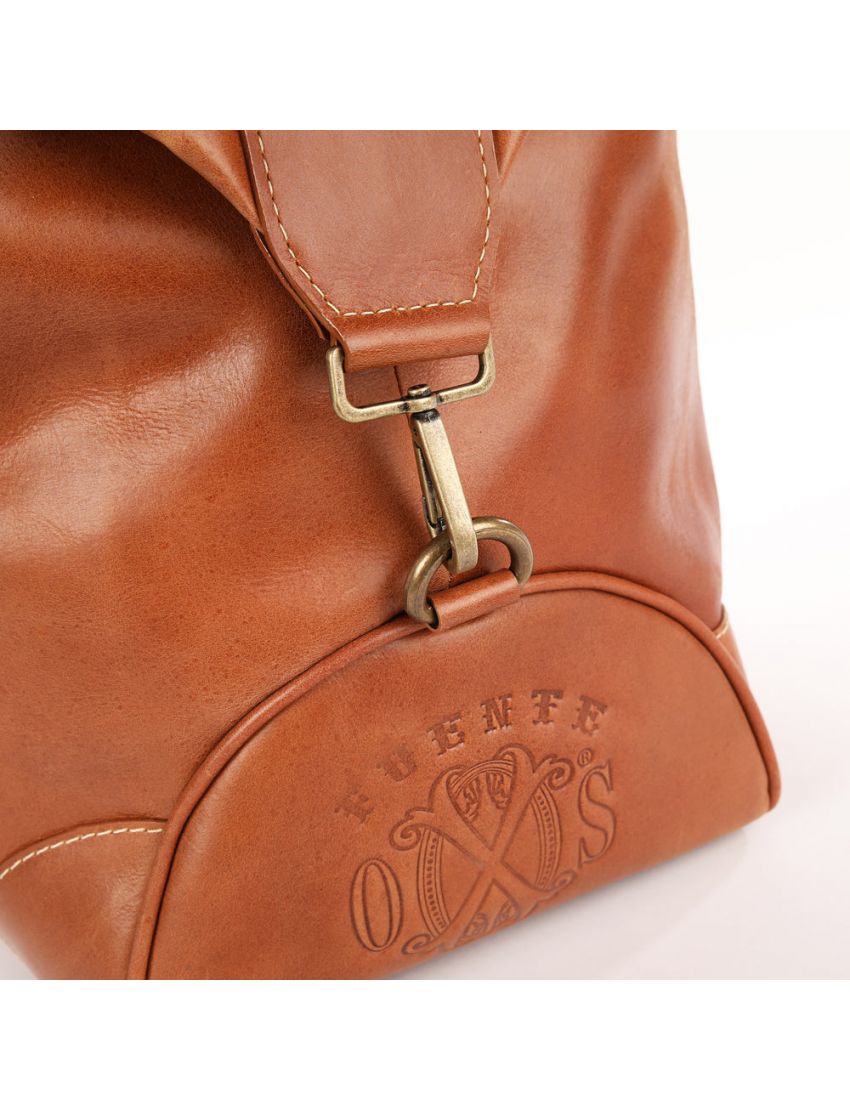Fuente The OpusX Society Italian Leather Duffle Bag - Camel