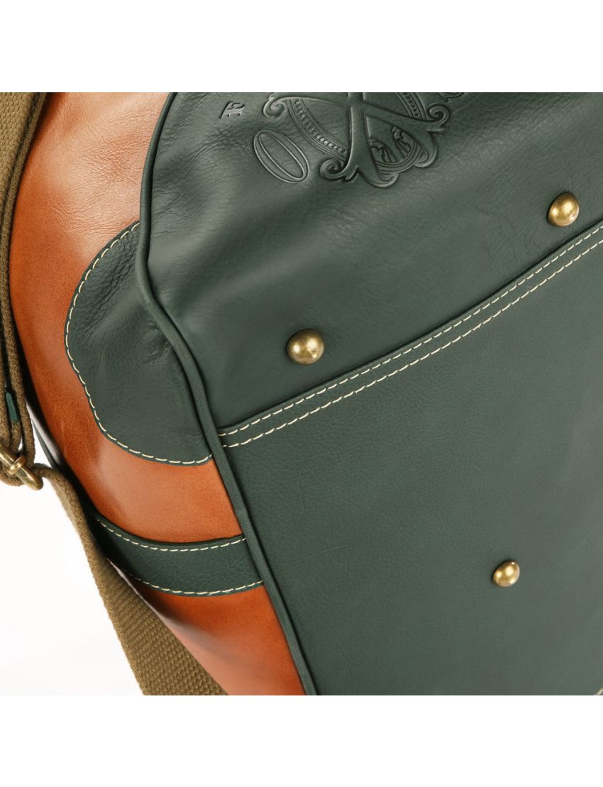 Fuente The OpusX Society Italian Leather Duffle Bag - Olive