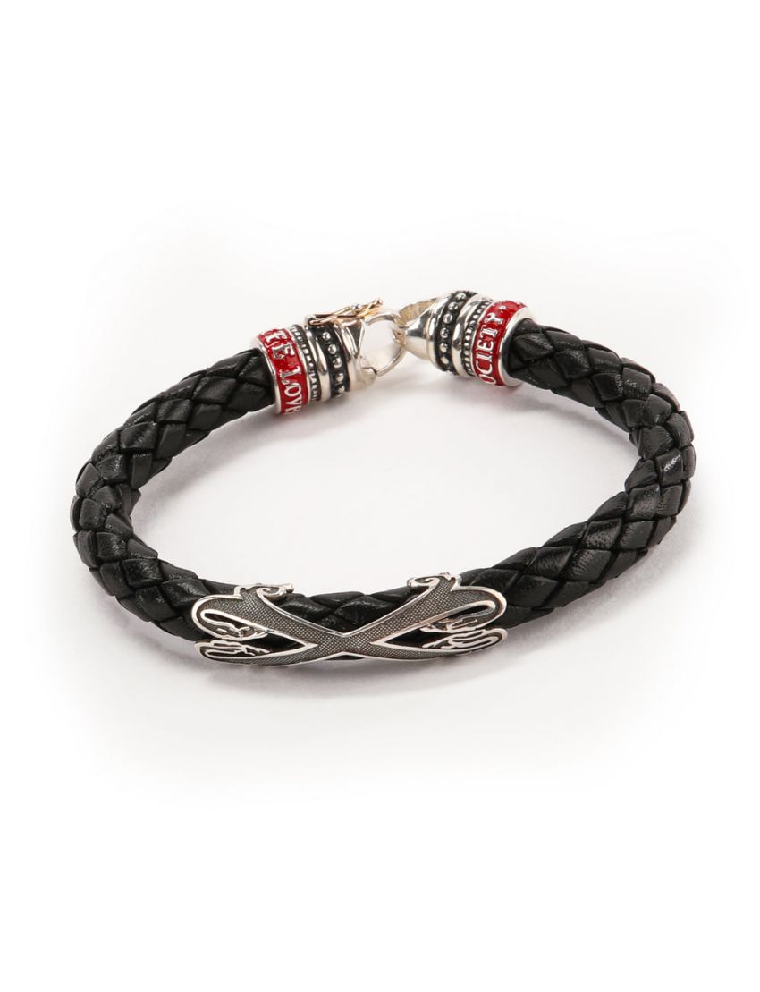 Fuente The OpusX Gesellschaft Lederarmband schwarz