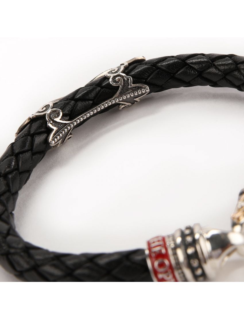 Fuente The OpusX Gesellschaft Lederarmband schwarz