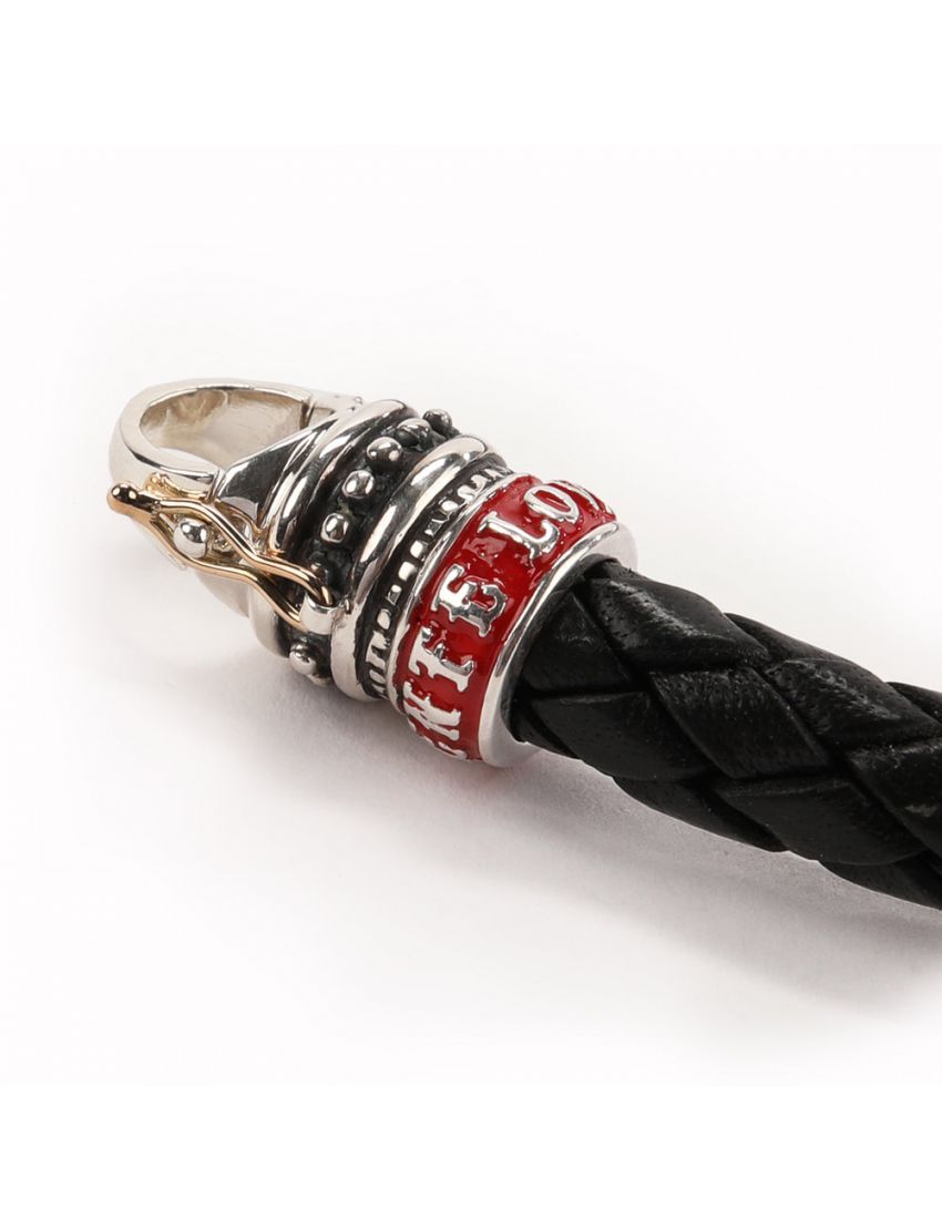 Fuente The OpusX Gesellschaft Lederarmband schwarz