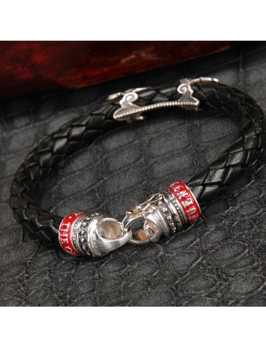 Fuente The OpusX Gesellschaft Lederarmband schwarz