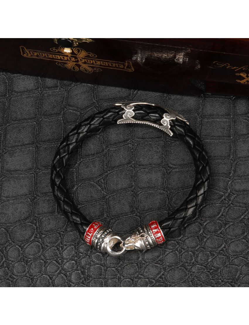 Fuente The OpusX Gesellschaft Lederarmband schwarz