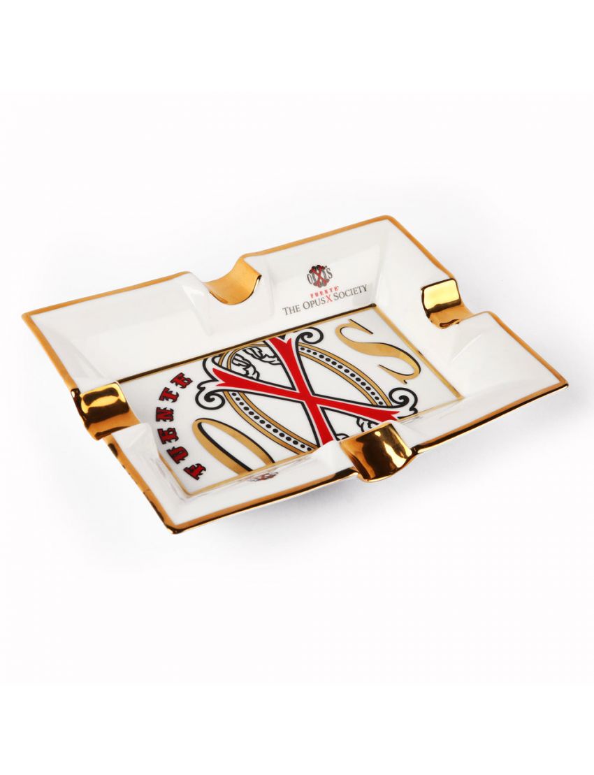 Fuente The OpusX Gesellschaft Aschenbecher - Cenicero de Porcelana Blanco de Sargadelos