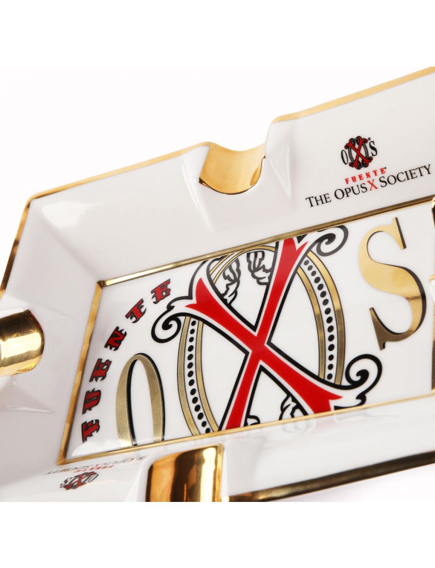 Fuente The OpusX Gesellschaft Aschenbecher - Cenicero de Porcelana Blanco de Sargadelos