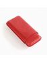 Fuente The OpusX Society OXS Spanish Cow Nobuk Leather 3-Cigar Case - El Rojo (red)