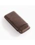 Fuente The OpusX Society OXS Spanish Cow Nobuk Leather 3-Cigar Case - Chocolate (brown)