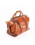 Fuente The OpusX Society Italian Leather Duffle Bag - Burgundy