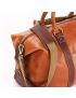 Fuente The OpusX Society Italian Leather Duffle Bag - Burgundy