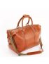 Fuente The OpusX Society Italian Leather Duffle Bag - Camel